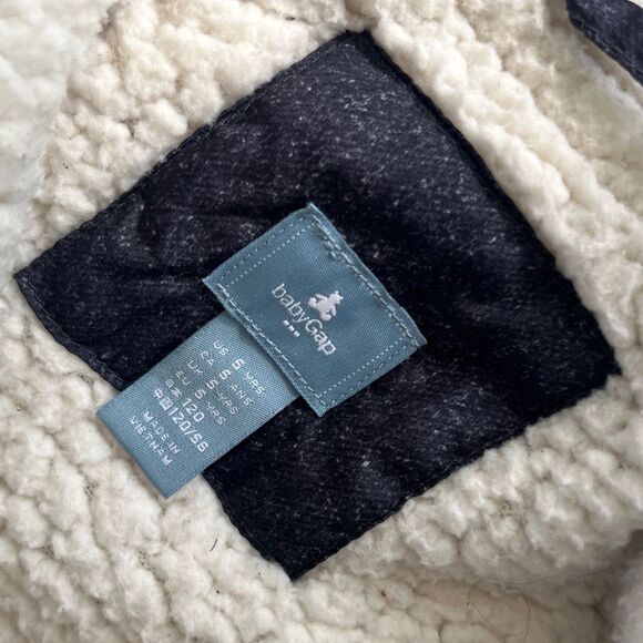 Baby Gap Puffer Vest with Fleece Lining, 5 Yrs, Navy Blue - Picture 3 of 4